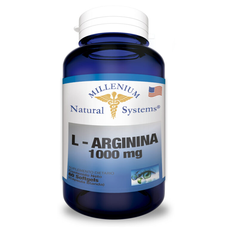 L-ARGININA 1000 mg - Aminoacido Frasco x 60 Softgels - MNS Millenium Natural Systems - Imagen 1