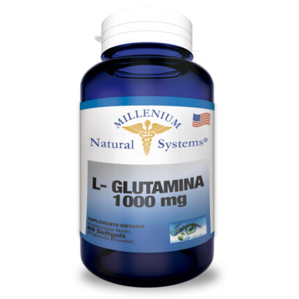 SPORTS L-GLUTAMINE 1000 mg – Aminoacido Frasco x 60 Softgels – MNS Millenium Natural Systems LINEA FITNESS