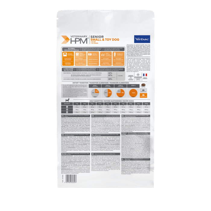 VIRBAC HPM SENIOR DOG SMALL & TOY X 1.5 Kg ALIMENTO MASCOTAS - Imagen 2