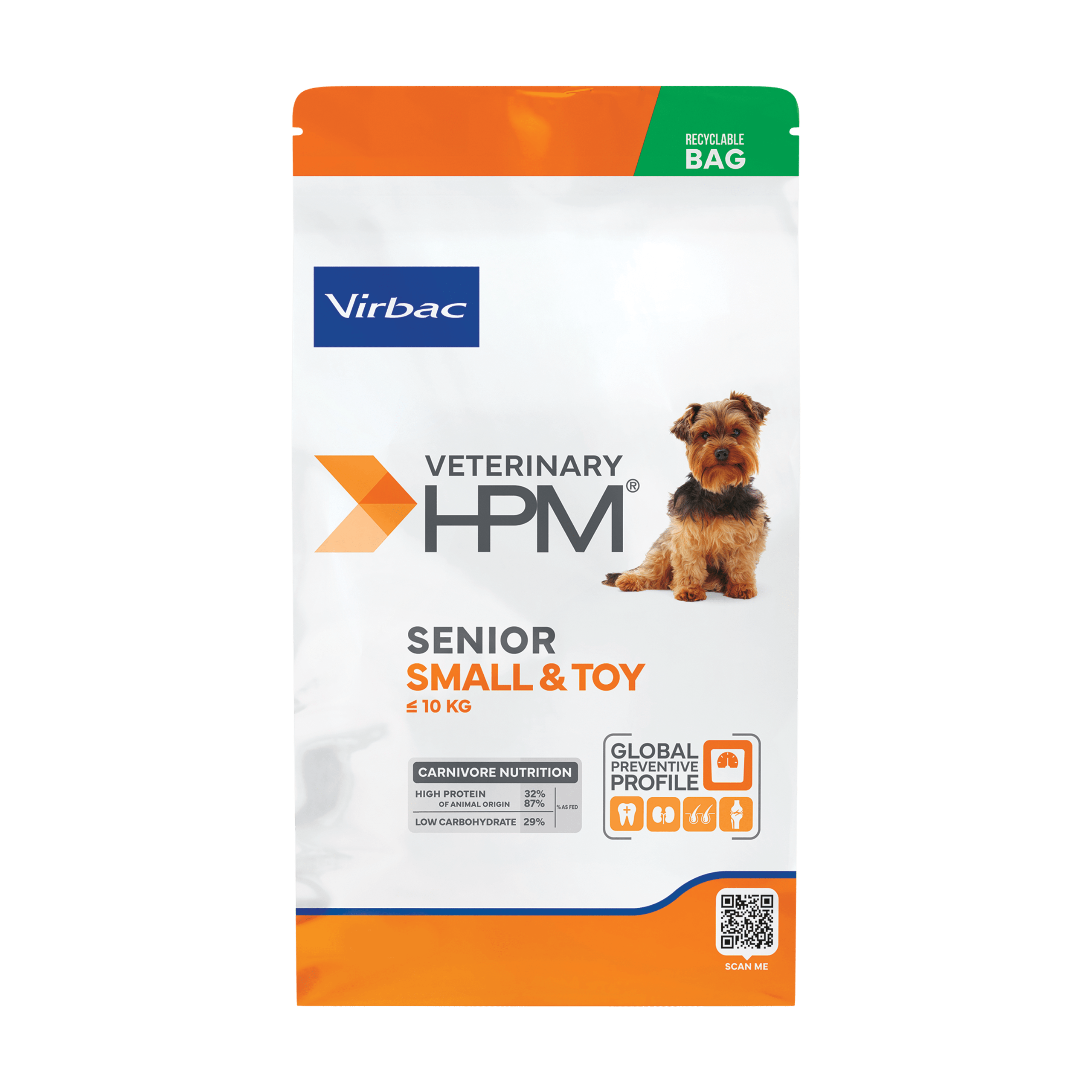 MASCOTAS VIRBAC HPM SENIOR DOG SMALL & TOY X 1.5 Kg ALIMENTO MASCOTAS ALIMENTOS VET PERROS