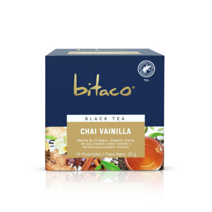 ALIMENTOS Y BEBIDAS TE NEGRO CHAI VAINILLA (CAJA X 10 SOBRES) BITACO BITACO