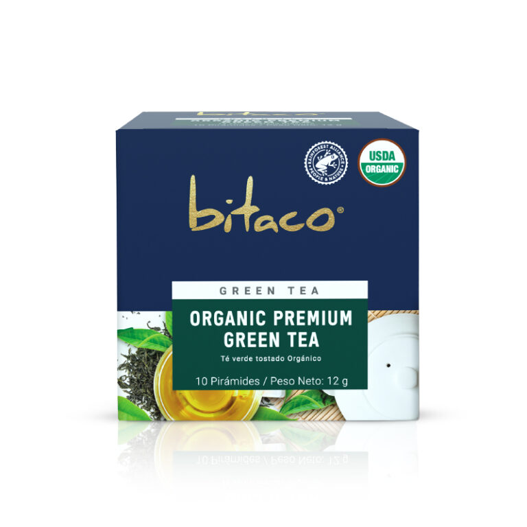 TÉ VERDE ORGANIC PREMIUM GREEN TEA (CAJA X 10 SOBRES) BITACO - Imagen 1