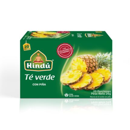 ALIMENTOS Y BEBIDAS TÉ VERDE CON PIÑA X20 HINDU BEBIDAS