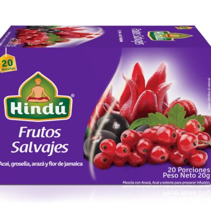 ALIMENTOS Y BEBIDAS INFUSIÓN FRUTAL FRUTOS SALVAJES X20 HINDU BEBIDAS