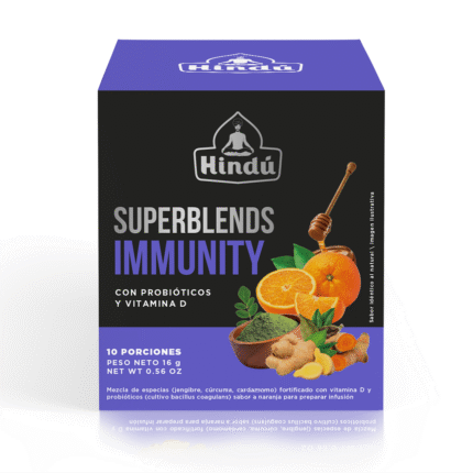 ALIMENTOS Y BEBIDAS SUPERBLENDS IMMUNITY (Caja X 10 Sobres) HINDÚ HINDU