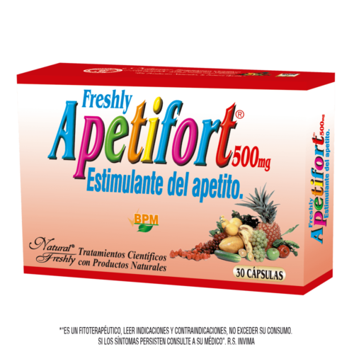 SUPLEMENTOS NUTRICIONALES APETIFORT BLISTER X 30 CAPSULAS NATURAL FRESHLY NATURAL FRESHLY