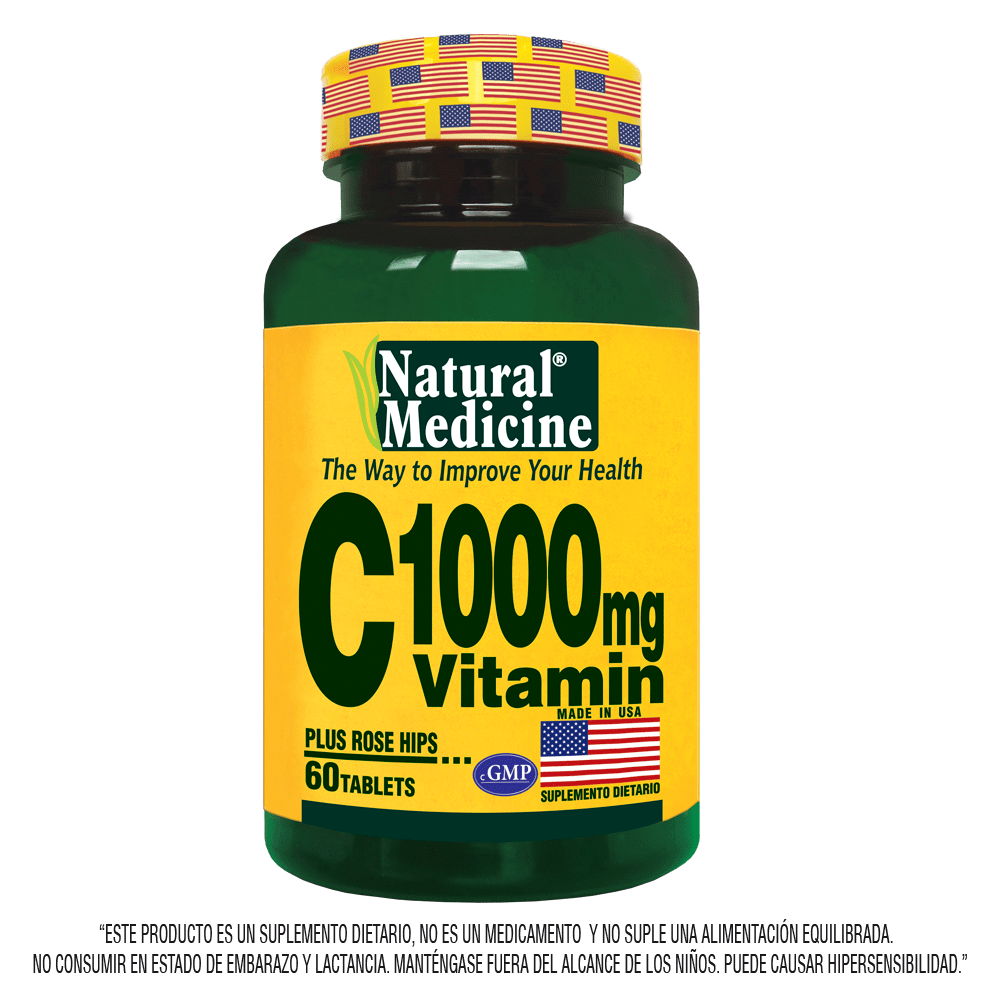 SUPLEMENTOS NUTRICIONALES VITAMINA C 1000 NATURAL MEDICINE  X 60 TABLETAS NATURAL FRESHLY NATURAL FRESHLY