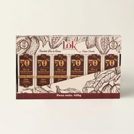 LOK CHOCOLATINA: DOCEPACK BARRAS AL 70%