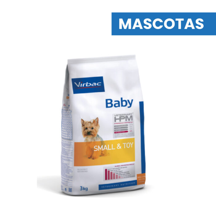 VIRBAC HPM BABY DOG SMALL & TOY X 3 Kg, ALIMENTO MASCOTAS - Imagen 1