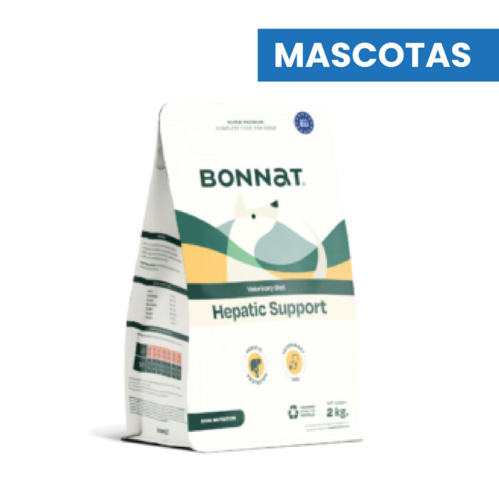 BONNAT VETERINARY DIET CANINE HEPATIC SUPPORT 2 KG, ALIMENTO MASCOTAS - Imagen 1