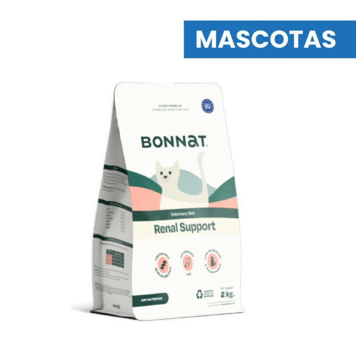 BONNAT VETERINARY DIET FELINE RENAL SUPPORT 2 KG, ALIMENTO MASCOTAS - Imagen 1