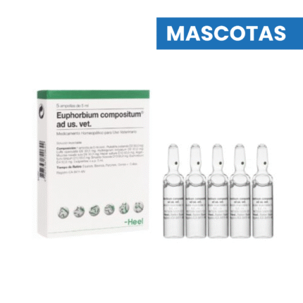MASCOTAS EUPHORBIUM COMPOSITUM AD US VET x 5 ML (Caja x 5 Ampollas) HEEL VETERINARIO HEEL VET