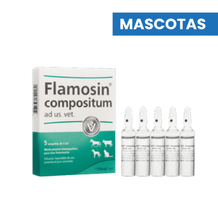 MASCOTAS FLAMOSIN COMPOSITUM AD US VET x 5 ML (Caja x 5 Ampollas) HEEL VETERINARIO HEEL VET