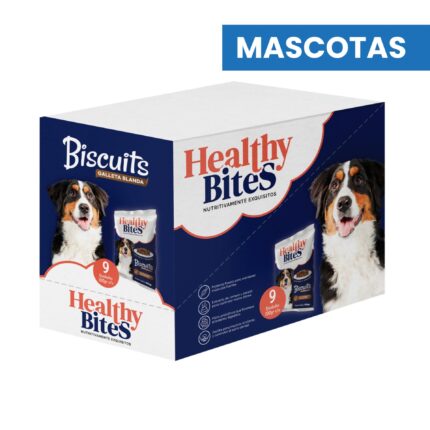 HEALTHY BITES BISCUITS PERRO Caja por 9 unidades ALIMENTO MASCOTAS