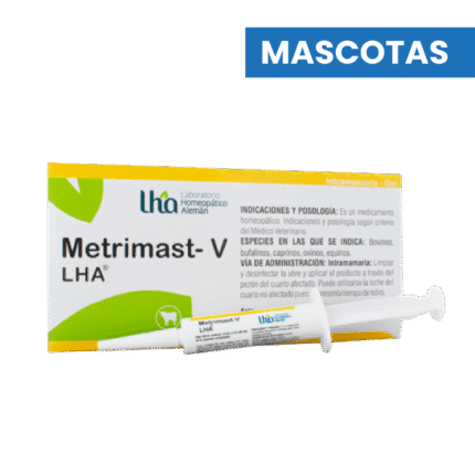 METRIMAST-V LHA - Intramamario Gel x 10 ml - Caja x 4 Jeringas - Veterinario Mascotas