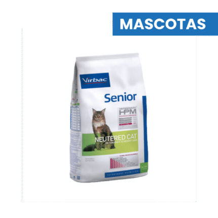 VIRBAC HPM SENIOR NEUTERED CAT X 1,5 Kg HPM, ALIMENTO MASCOTAS