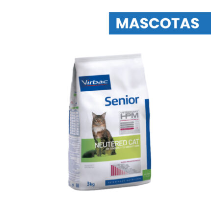 VIRBAC HPM SENIOR NEUTERED CAT X 3 Kg HPM, ALIMENTO MASCOTAS