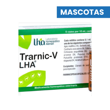 TRARNIC-V LHA - Viales x 10 ml - Caja x 5 Ampollas - Veterinario Mascotas