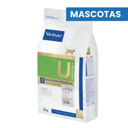 VIRBAC HPM UROLOGY - U2 DISSOLUTION & PREVENTION PARA GATOS 3 KG ALIMENTO MASCOTAS