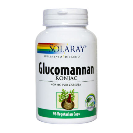 BIENESTAR Y NUTRICION GLUCOMANNAN SOLARAY X 96 CAPSULAS, SUPLEMENTO, PRODUCTO NATURAL FIBRA