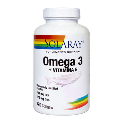 BIENESTAR Y NUTRICION OMEGA 3 SOLARAY X 120 CAPSULAS BLANDAS, SUPLEMENTO, PRODUCUCTO NATURAL OMEGA 3