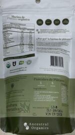 ANCESTRAL ORGANICS HARINA DE PLATANO ORGÁNICA X 200 GR, ALIMENTO SALUDABLE - Imagen 2