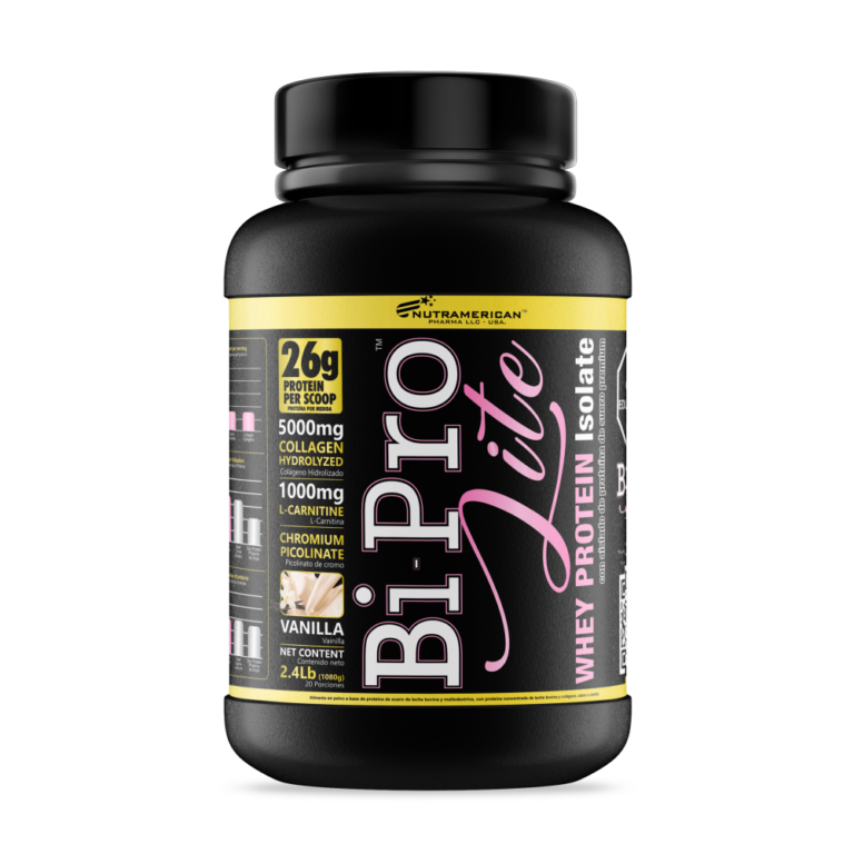 BIPRO LITE Proteina de Suero de Leche + Colageno Hidrolizado (Bolsa x 2.4 lb) NUTRAMERICAN - Imagen 1