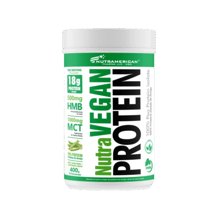 Nutra Vegan Protein Mocaccino, Proteína Vegana (Envase x 400 gr) NUTRAMERICAN