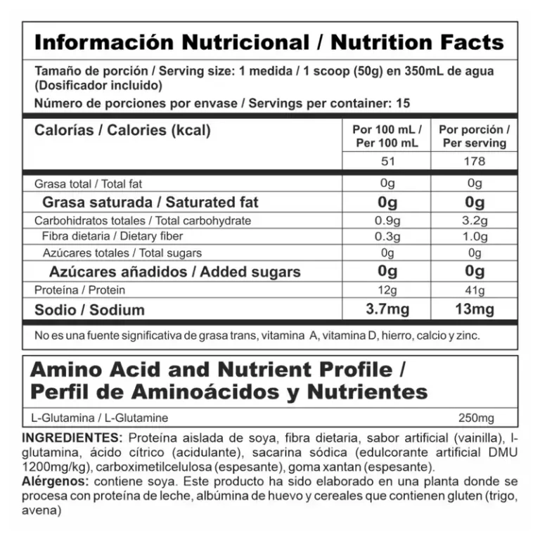 MEGA SOY 90 Proteina de Soya (Envase x 1.65 lb) NUTRAMERICAN - Imagen 2