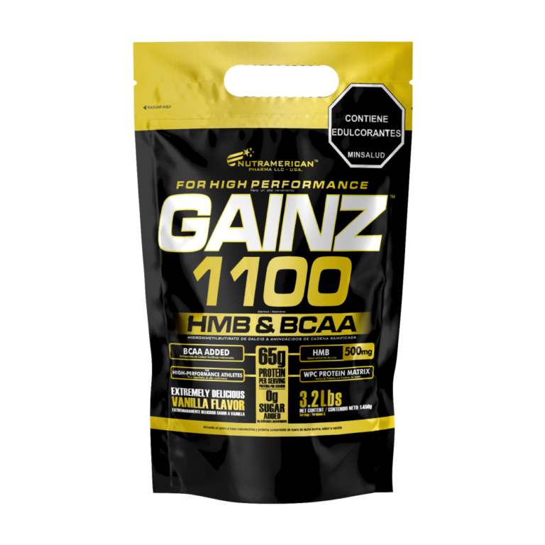 GAINZ 1100 - HMB & BCAA (Bolsa x 3 lb) NUTRAMERICAN - Imagen 1
