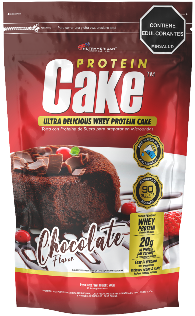 PROTEIN CAKE - Chocolate Torta Proteica (Bolsa x 1.5 lb) NUTRAMERICAN - Imagen 1