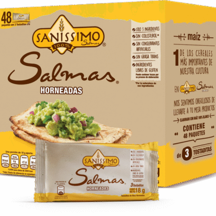 ALIMENTOS Y BEBIDAS SALMAS HORNEADAS (Empaque X 48 Unidades) SANISSIMO INTEGRALES