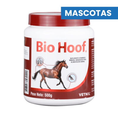 MASCOTAS BIO HOOF – Suplemento Equino x 500 gr – VETNIL – Veterinario Caballos EQUINOS