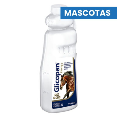 MASCOTAS GLICOPAN ENERGY – Aminoacidos Colina y Glucosa Suplemento Equino x 1 lt – VETNIL – Veterinario Caballos EQUINOS