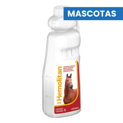 MASCOTAS HEMOLITAN – Suplemento Equinos x 1 lt – VETNIL – Veterinario Caballos EQUINOS
