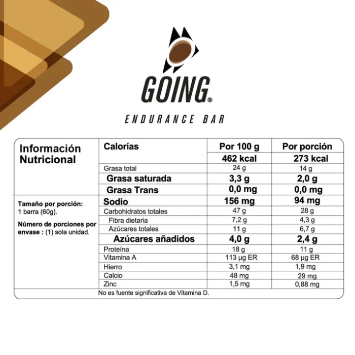 GOING Barra de Proteina x 6 Unids sabor CHOCOLATE - Imagen 2