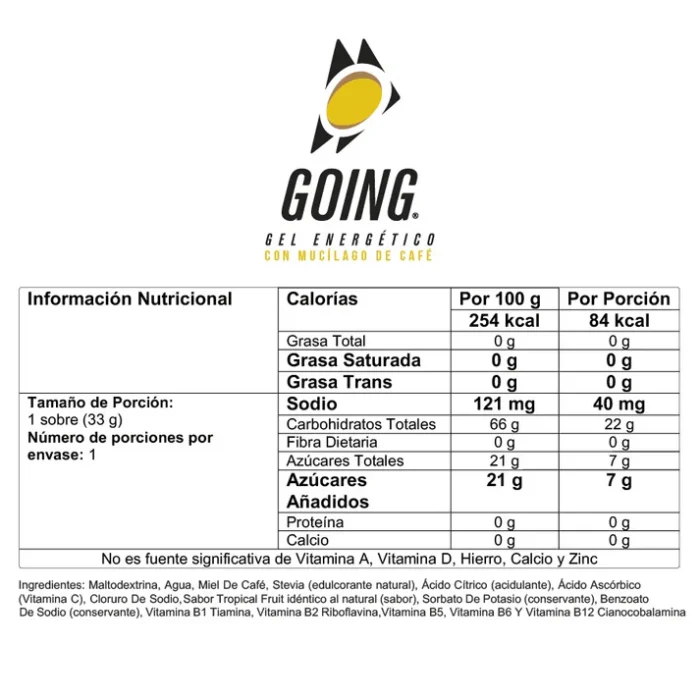 GOING Geles Energeticos Pack x 6 Unid sabor FRESA BANANO - Imagen 2