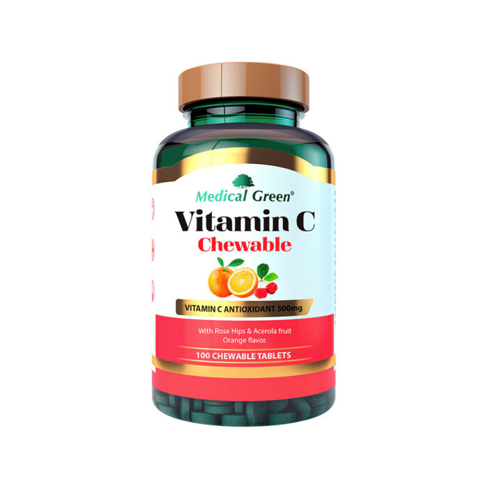 VITAMINA C MASTICABLE Apoyo Inmunologico y Antioxidante (Envase x 100 tabletas) MEDICAL GREEN - Imagen 1