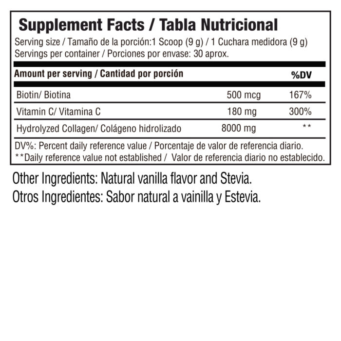 MEDICAL GREEN BIOCOLLAGEN PREMIUM con Biotina Salud de la Piel y Cabello - 270g - Imagen 2