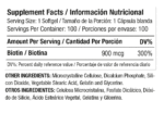 BIOTIN 900meg Vitamina H (B8) para Salud del Cabello y Piel (Envase x 100 cap) MEDICAL GREEN - Imagen 2