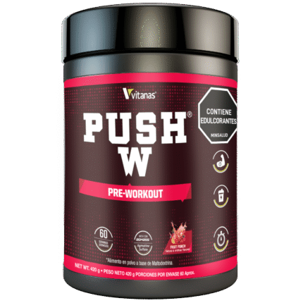 PUSH W - Pre-Entrenamiento x 60 Servicios Fruit Punch VITANAS