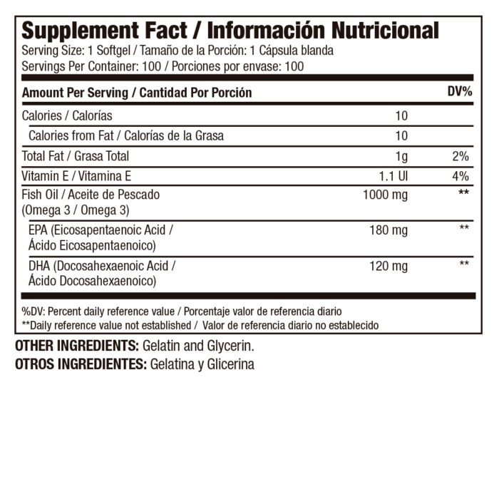 MEDICAL GREEN OMEGA 3 1000mg EPA y DHA para Salud Ocular y Cardiovascular - 100 Capsulas - Imagen 2