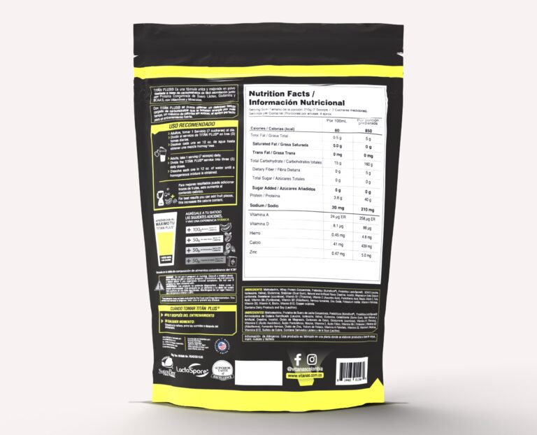 TITAN PLUS - Proteina x 2 libras Vainilla VITANAS - Imagen 3