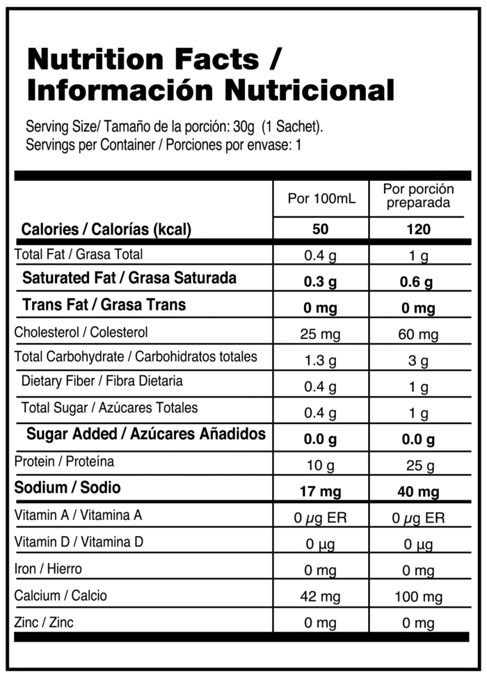 100% WHEY ELITE - Proteina Caja x 5 Sachets Vainilla VITANAS - Imagen 3