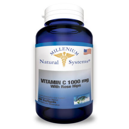 BIENESTAR Y NUTRICION Vitamin C 1000 mg Rose Hips x 60 Softgels ANTIOXIDANTES