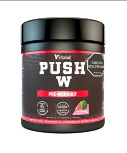 PUSH W x 30 Servicios Pre entrenamiento Sabor Sandia VITANAS NEWLAB NUTRITION