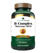 B-COMPLEX Vitamina B Apoyo Energetico y Metabolico (Envase x 100 tabletas) MEDICAL GREEN - Imagen 2