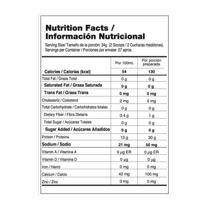 ISOLATE GOURMET - Proteina x 5 lbs Vainilla VITANAS - Imagen 3