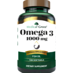 MEDICAL GREEN OMEGA 3 1000mg EPA y DHA para Salud Ocular y Cardiovascular - 100 Capsulas