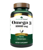 MEDICAL GREEN OMEGA 3 1000mg EPA y DHA para Salud Ocular y Cardiovascular - 100 Capsulas